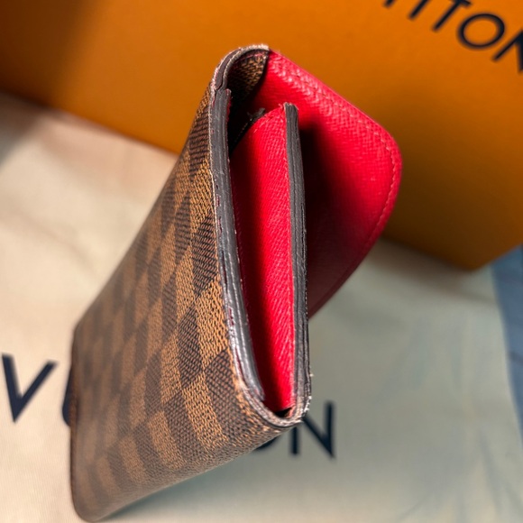 Louis Vuitton — Damier Ebene Emilie Wallet ❣️ AUTHENTIC/EUC✨ - Picture 14 of 16